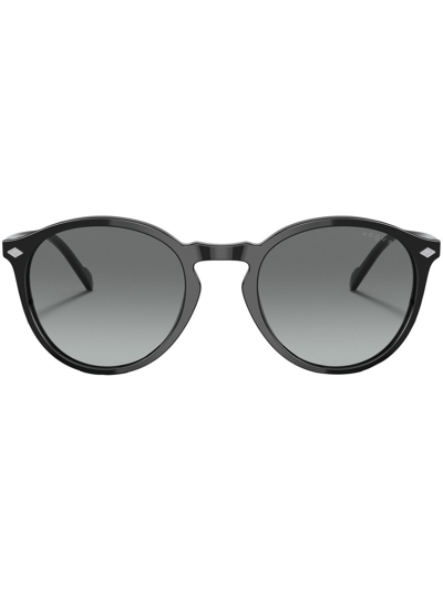 Vogue Eyewear Vo5327s Transparent Blue Sunglasses In Black