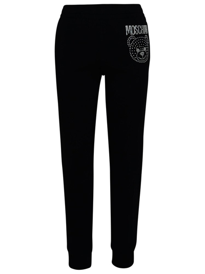 Moschino Gem-embellished Track Pants In Black