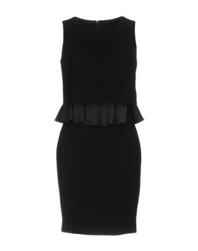 Armani Collezioni Short Dresses In Black
