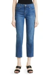 L Agence Alexia High Waist Ankle Straight Leg Jeans In Byers