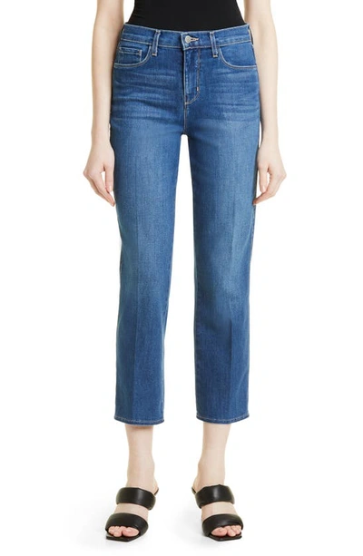 L'agence Alexia High Waist Ankle Straight Leg Jeans In Byers