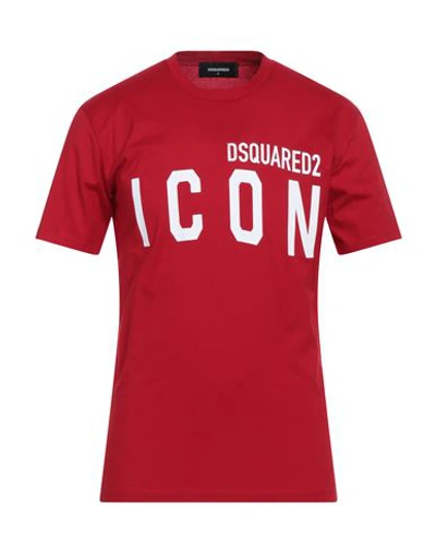 Dsquared2 T-shirts In Tomato Red