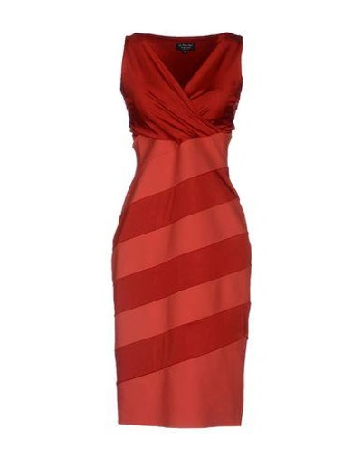 La Petite Robe Di Chiara Boni Knee-length Dresses In Brick Red
