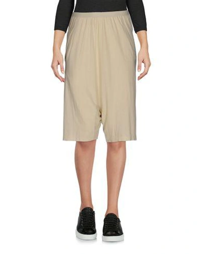 Rick Owens Shorts & Bermuda In Ivory