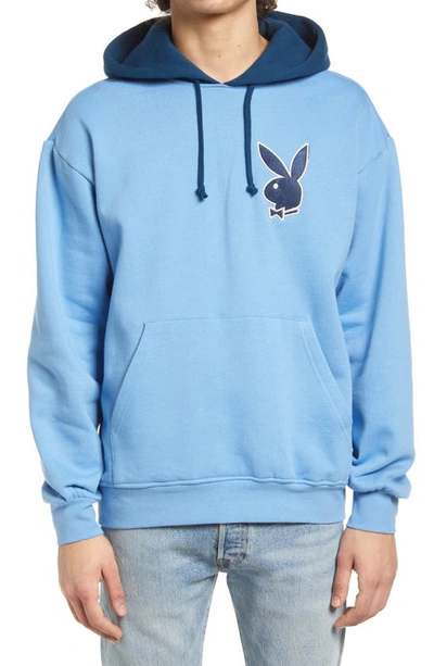 Blue Playboy Hoodie Pacsun X Playboy University Hoodie In Light