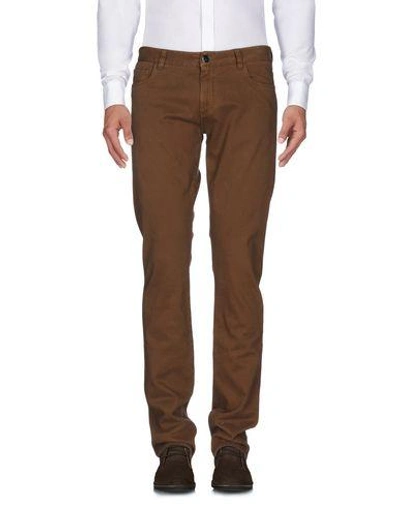 Canali Casual Pants In Camel