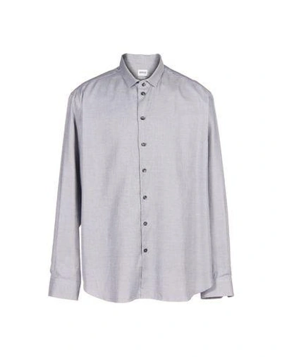 Armani Collezioni Patterned Shirt In Grey