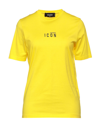 Dsquared2 T-shirts In Yellow