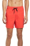 Billabong All Day Layback Swim Trunks In Red Hot