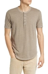 Goodlife Slim Fit Henley T-shirt In Timber