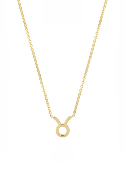 Bychari Zodiac Pendant Necklace In 14k Yellow Gold