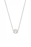 Bychari Zodiac Pendant Necklace In Cancer