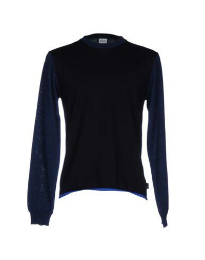 Armani Collezioni Sweaters In Dark Blue