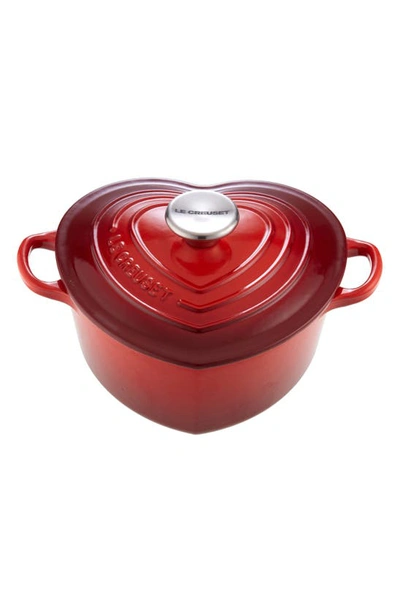 Le Creuset Signature Heart Cocotte In Cerise