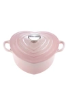 Le Creuset Signature Heart Cocotte In Shell Pink
