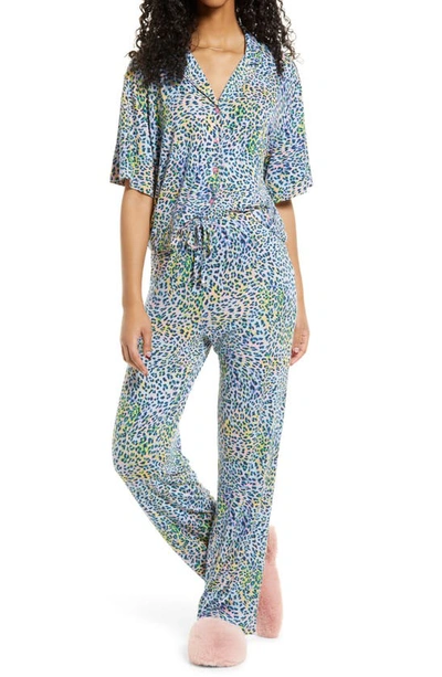 Bp. Sleepy Head Pajamas In Pink Prism Rainbow Spots