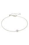 Monica Vinader Essential Sterling Silver And Diamond Bracelet