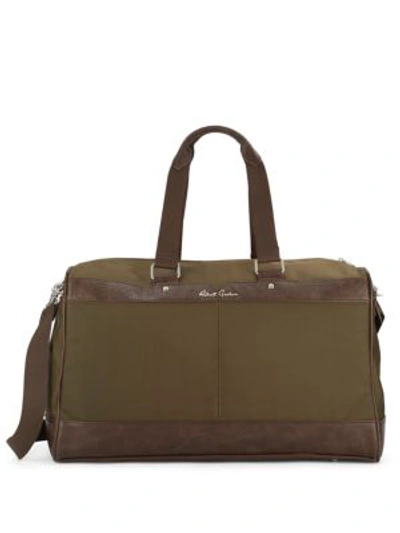 Robert Graham Two-tone Duffel Bag In Olive