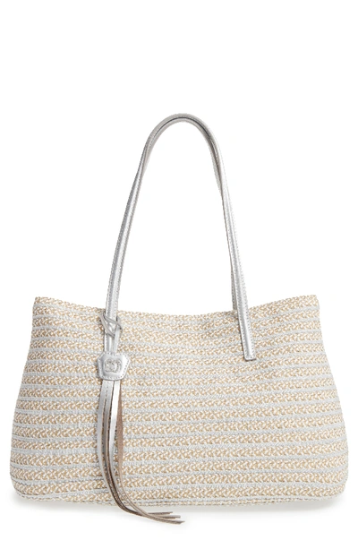 Eric Javits Dame Brooke Squishee Tote Bag In Frost White