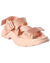 Alexander Mcqueen Tread Leather Sandal In Pink