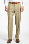 Canali Pleated Trousers In Taupe