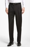 Canali Pleated Trousers In Black