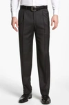 Canali Pleated Trousers In Grey