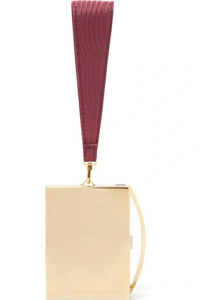 Eddie Borgo Lou Gold-tone And Leather Clutch