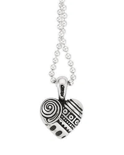 Lagos Heart Of Philadelphia Necklace, 34 In Silver