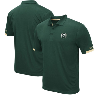 Colosseum Men's  Green Colorado State Rams Logo Santry Polo Shirt