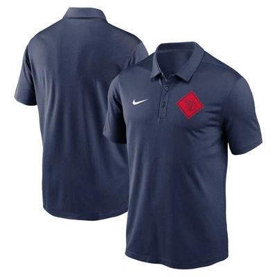 Nike Navy Cleveland Guardians Team Logo Polo