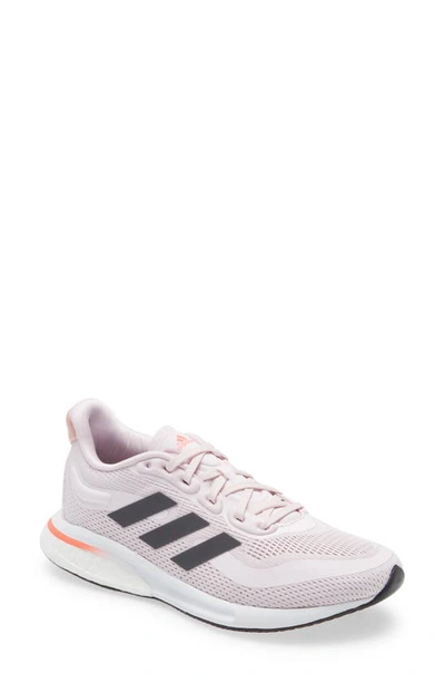 Adidas Originals Supernova Running Shoe In Almost Pink/ Carbon/ Turbo