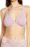 Wacoal Soft Embrace Front Closure Underwire Bra In Dawn Pink