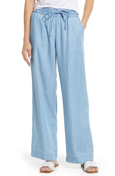 Tommy Bahama Chambray All Day Drawstring Pants In Light Storm Wash