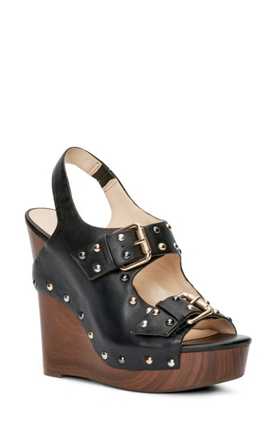 Jessica Simpson Women's Tymina Wedge Sandals Women's Shoes In Black