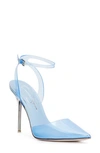 Jessica Simpson Women's Pirrie Lucite Vinyl 2-piece Pumps Women's Shoes In Clear Colorado Blue