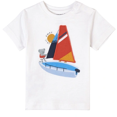Mayoral Kids' Sail Away T-shirt White