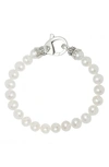 Lagos Sterling Silver Luna Pearl Bracelet In White
