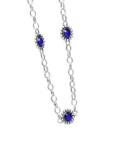Lagos Lapis Doublet Necklace, 20 In Blue