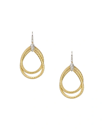 Marco Bicego 18k Yellow Gold Cairo Drop Earrings With Diamonds In White/gold