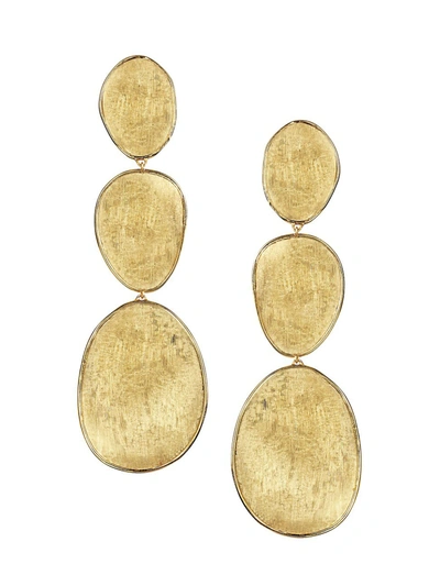 Marco Bicego 18k Yellow Gold Lunaria Three Tiered Drop Earrings