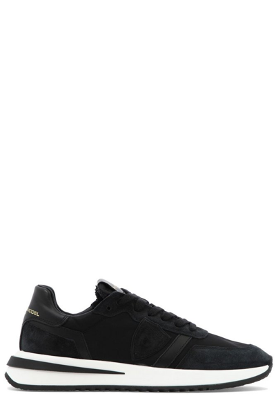 Philippe Model Paris Low-top Lace-up Trainers In Schwarz