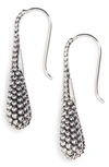 Lagos Sterling Silver Caviar Tear Drop Earrings