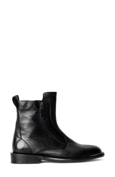 Zadig & Voltaire Laureen Zip Boot In Noir
