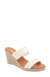 Andre Assous Aria Espadrille Wedge Sandal In White