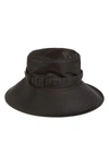 Eric Javits Kaya Water-repellant Rain Hat In Black