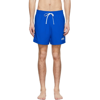 Amiri Core Logo-print Swim Shorts In Blue