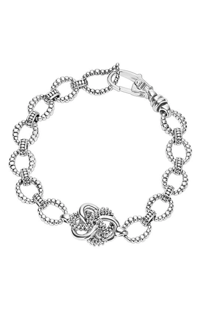 Lagos Sterling Silver Love Knot Link Bracelet