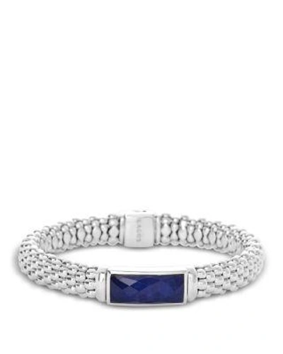 Lagos Sterling Silver Maya Lapis Doublet Rope Bracelet