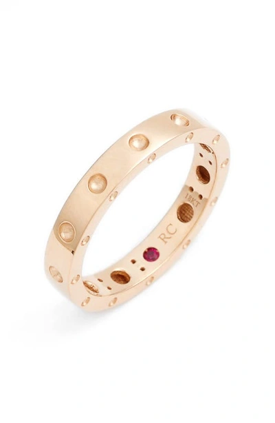 Roberto Coin 'symphony - Pois Moi' Ruby Band Ring In Rose Gold